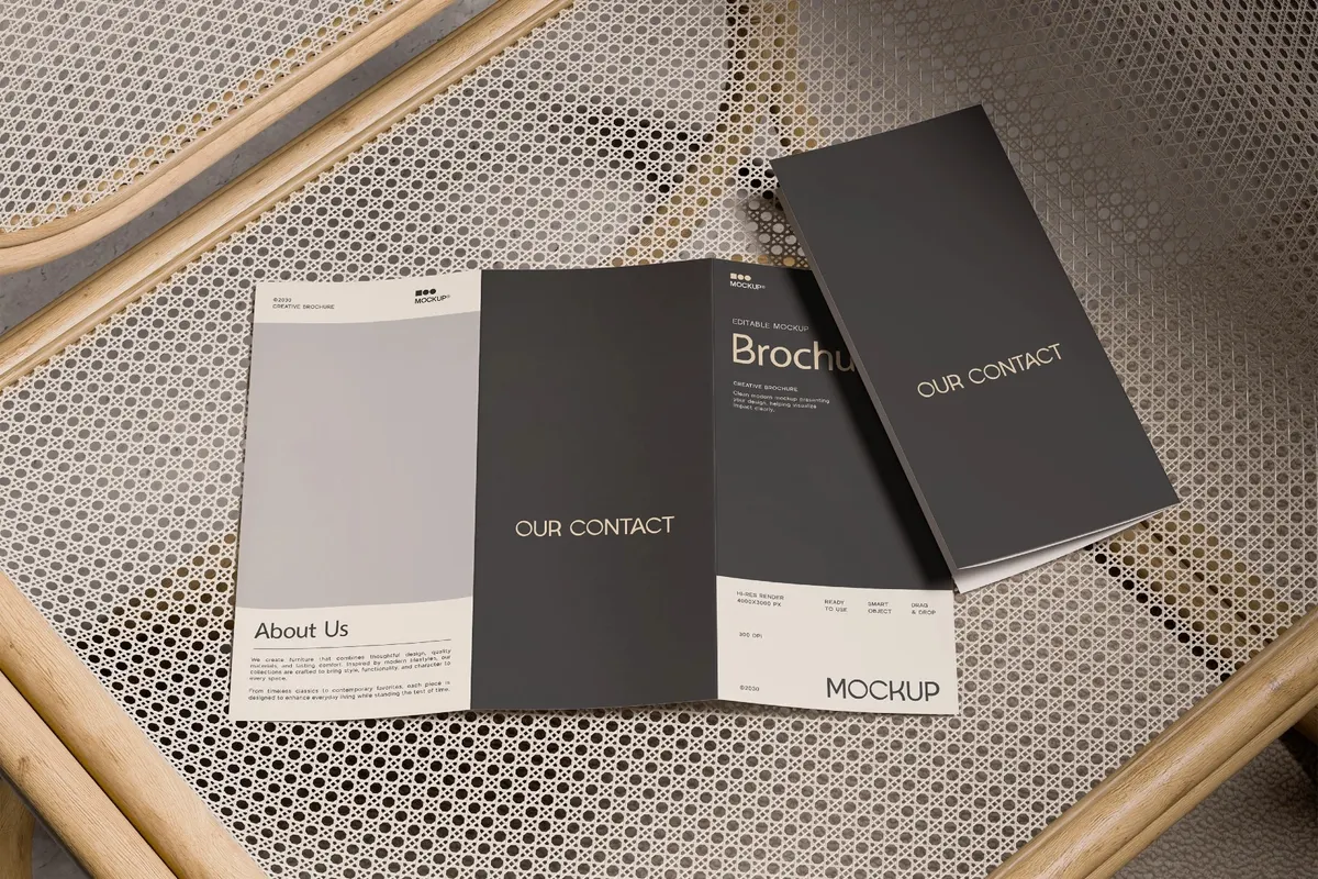 Trifold Brochure Mockup