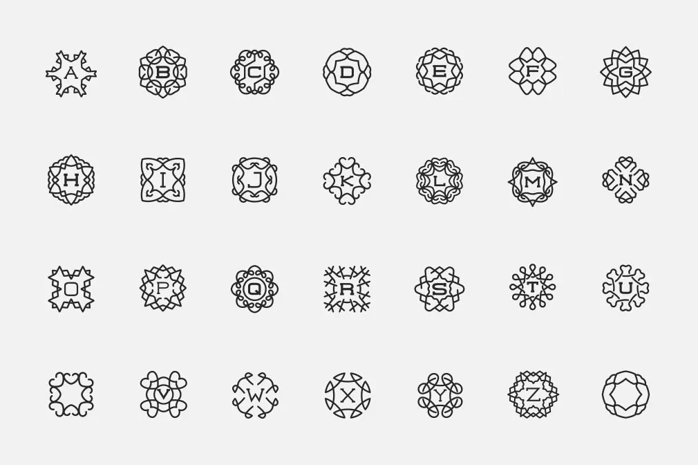 56 Awesome Vector Monograms