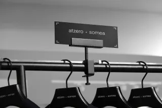 Apparel Rail Placard Mockup