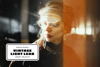 Vintage Light Leak Photo Effect
