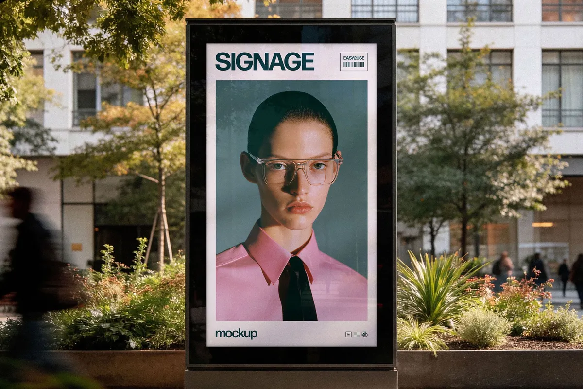 City Plaza Poster Lightbox Mockup