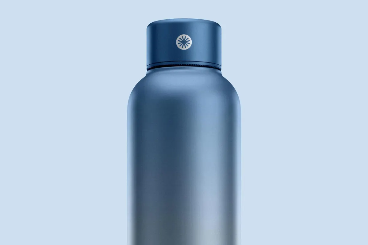 Metal Water Bottle Mockup