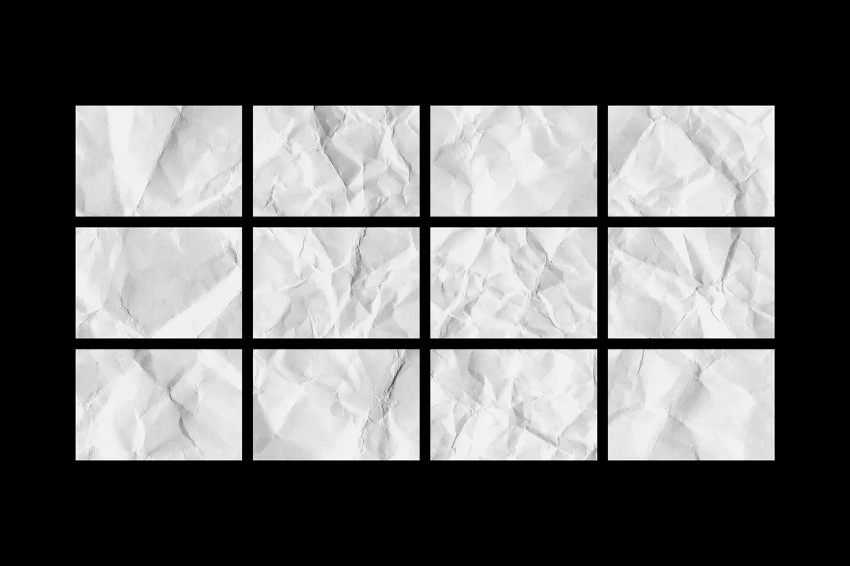 Crumpled Paper Textures Collection