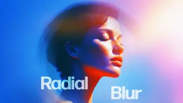 Light Radial Blur Photo Effect