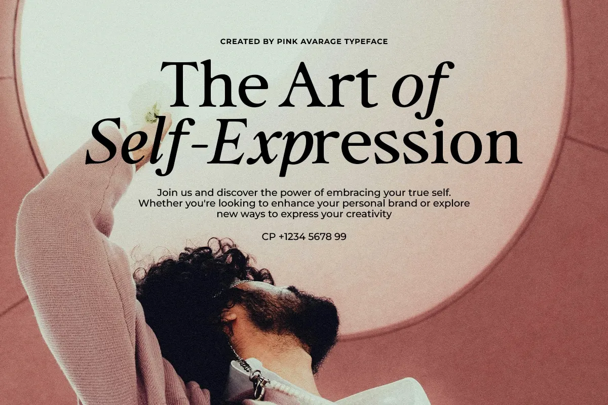 Pink Average - Trendy Modern Serif
