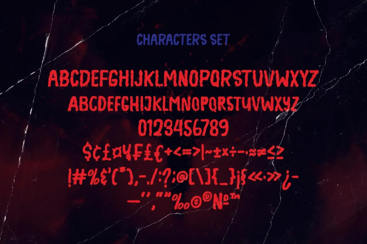 NCL HALLOWEEN DANGER — Bloody Horror Font