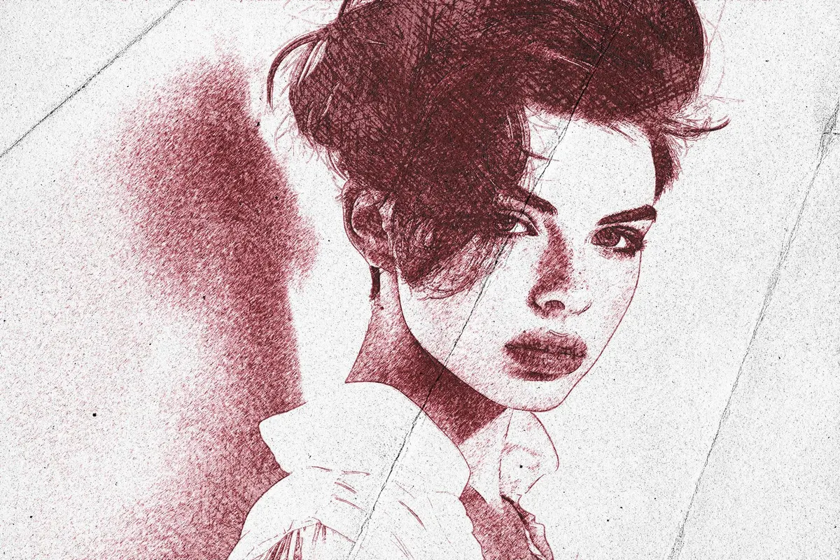Pen Drawing Photo Effect