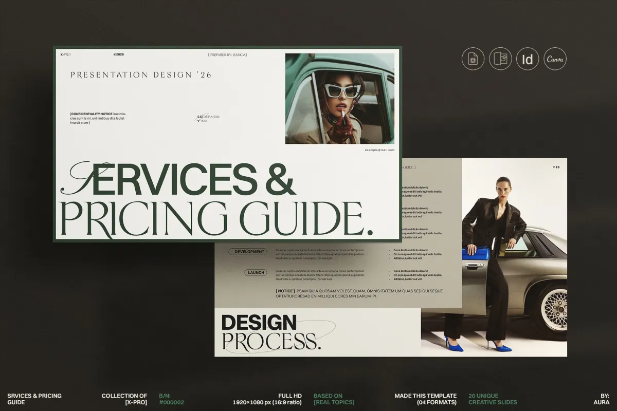 Services and Pricing Guide Presentation Template