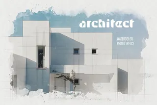 Architect Watercolor Photo Effect