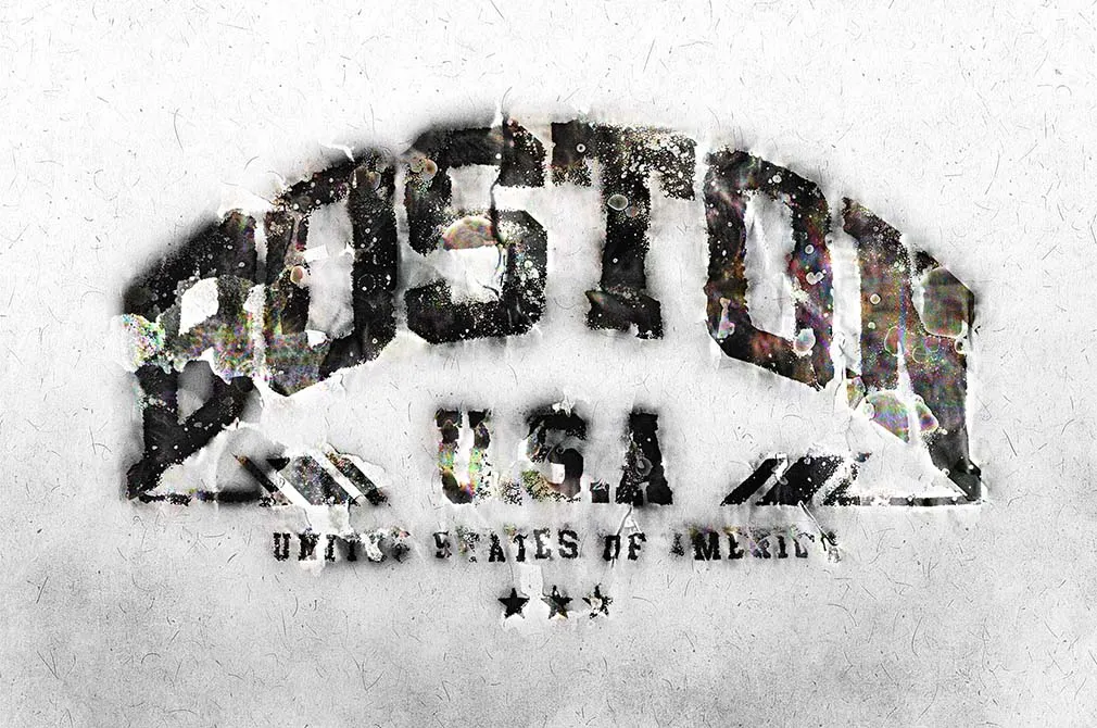 Grunge Wall Text & Logo Effect