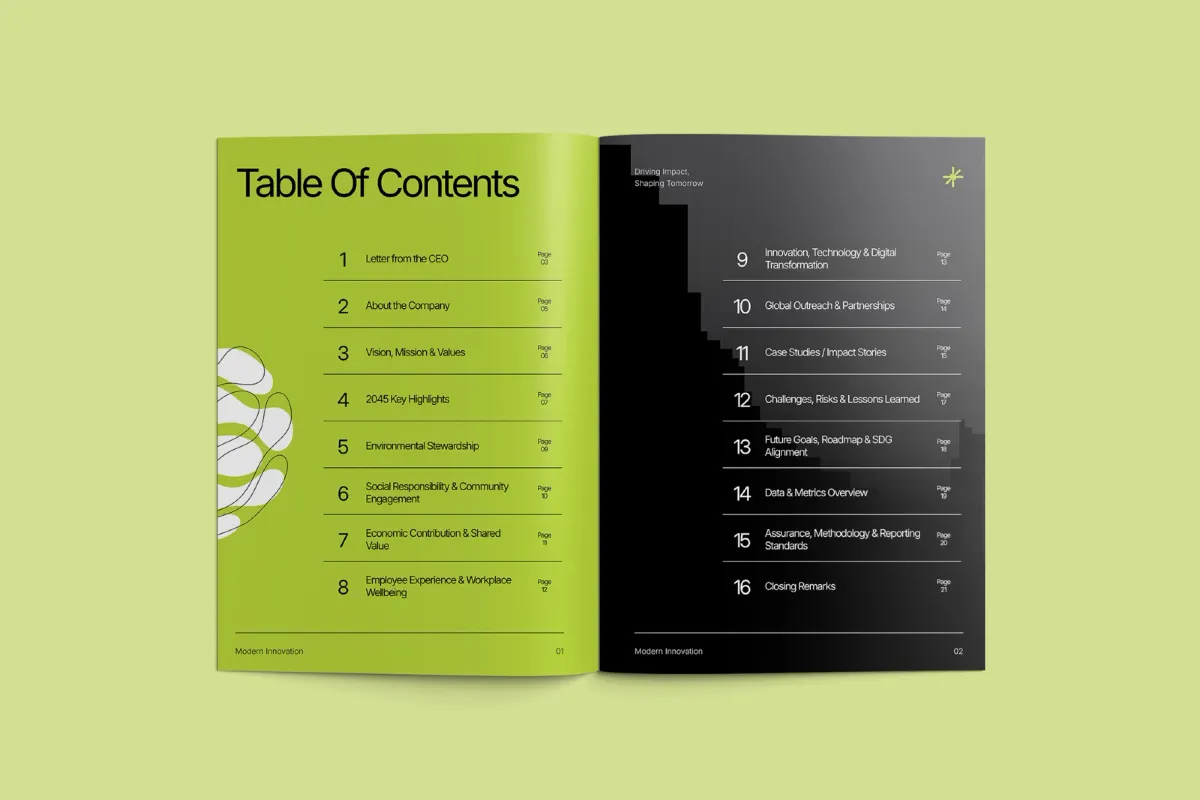 Humma - Minimalist Impact Report Template