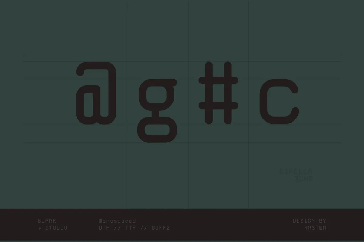 Circula Mono - Rounded Monospace Sans Font