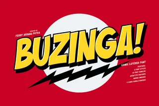 Buzinga! — Comic Layered Font
