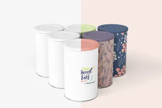 Tin Canister Mockup Set