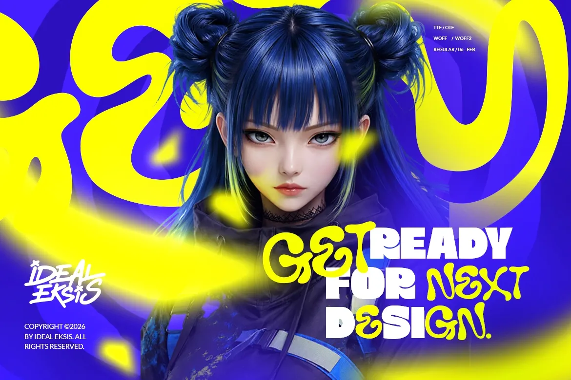 Rybe Bold - Psychedelic Display Font