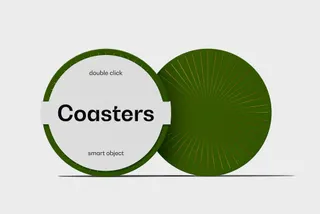 Round Coasters Mockup Vol.4
