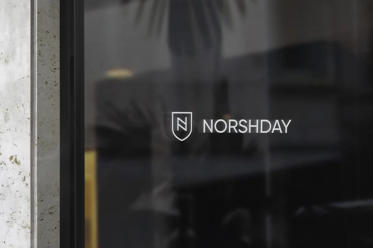 Luxury Glass Window Sign Mockup