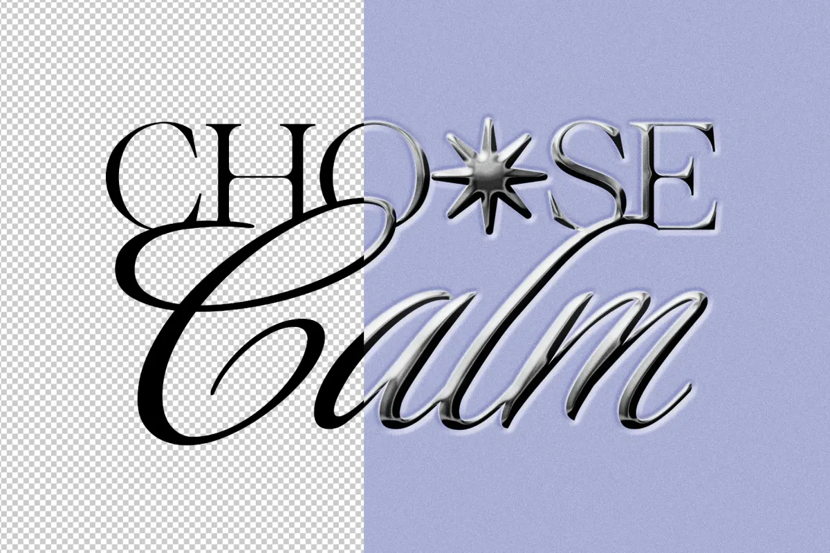 Chrome Text Effect