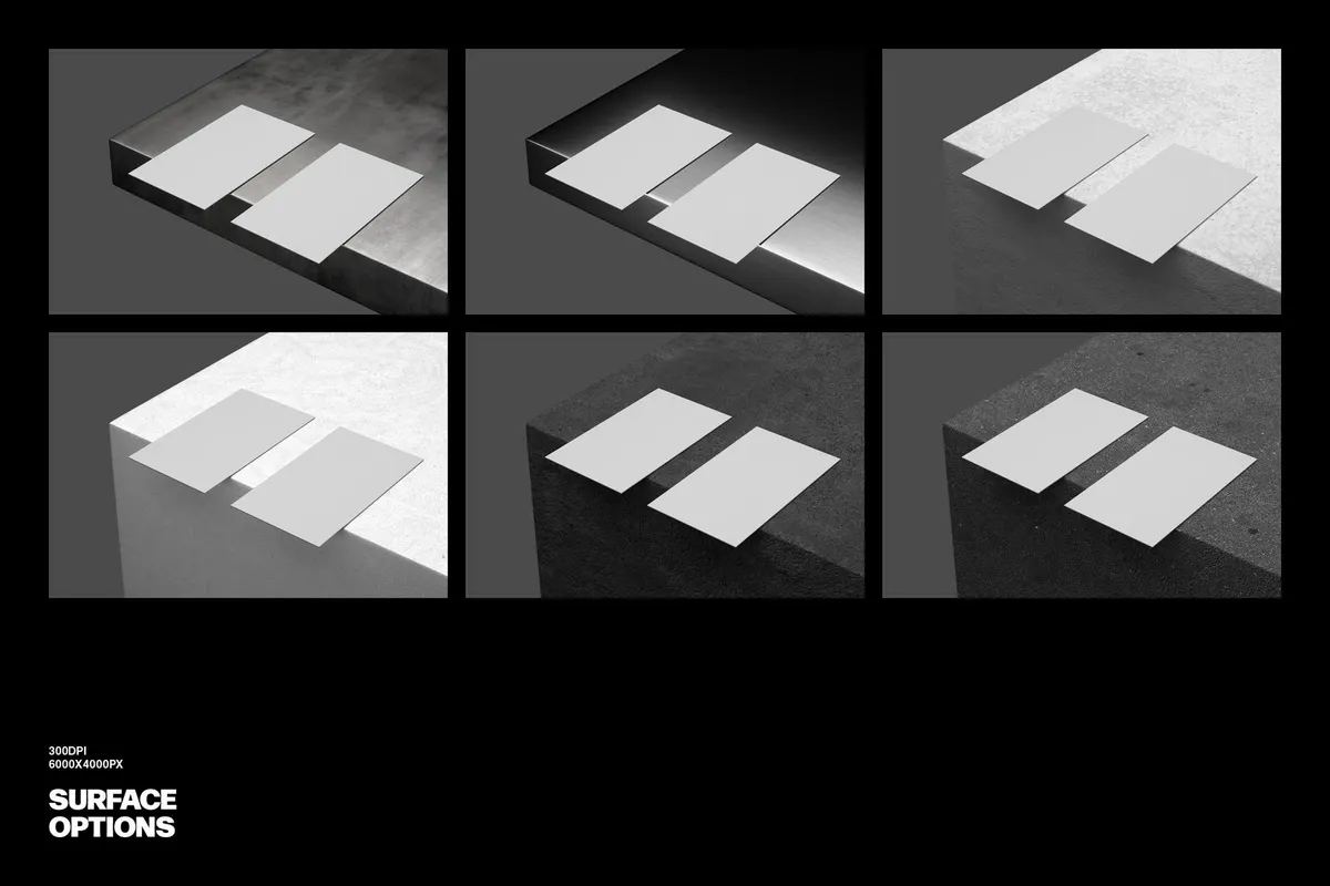 90x50mm Business Cards Mockup