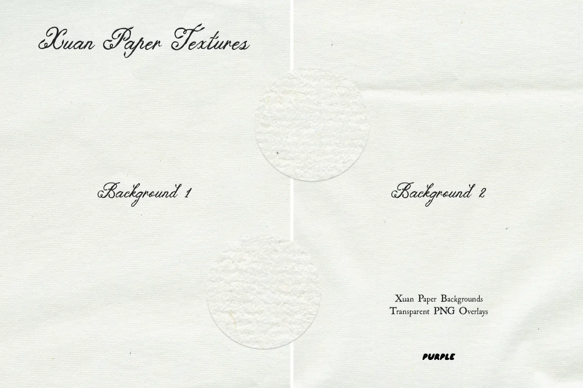 Xuan Paper Textures & Overlays
