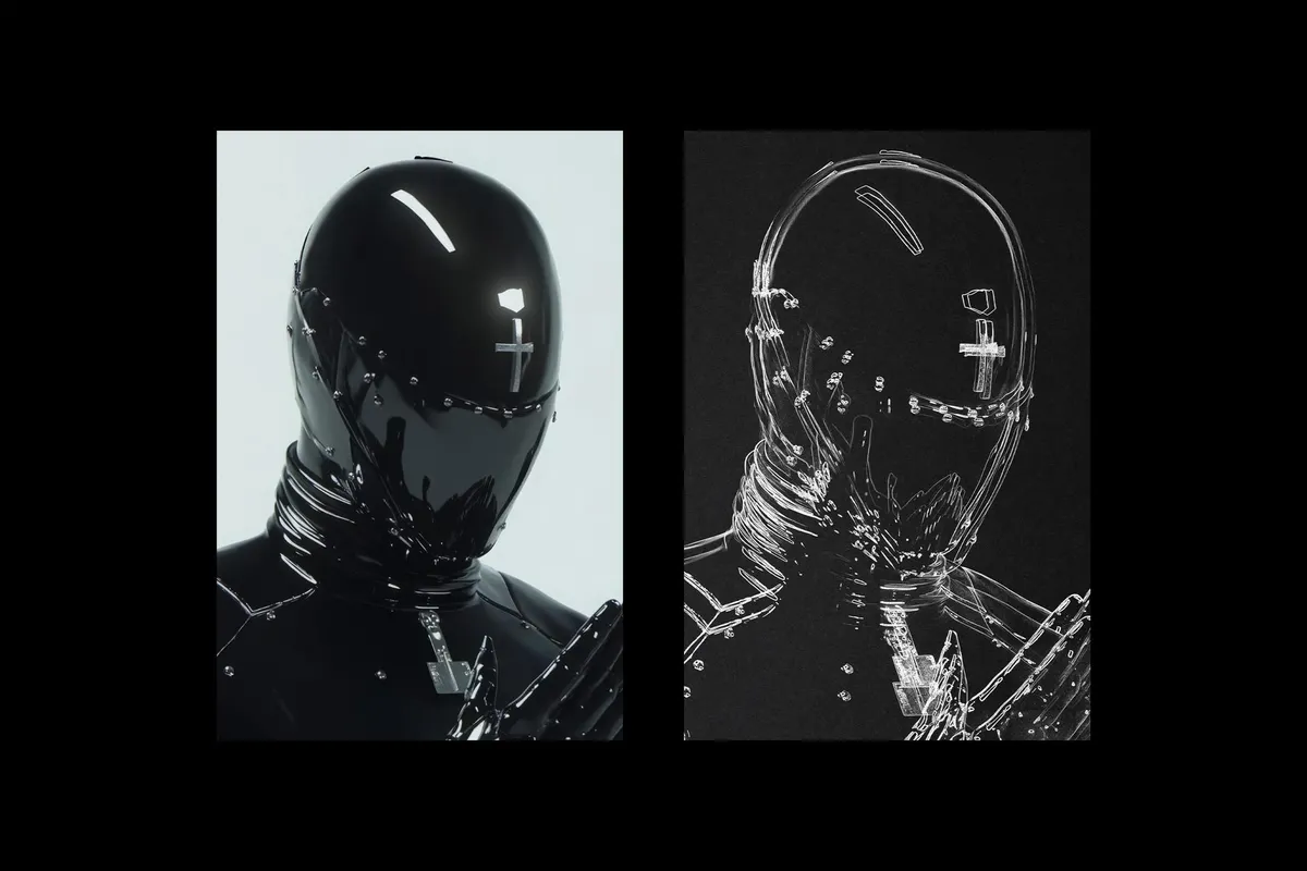 Line Paint Photo Effect