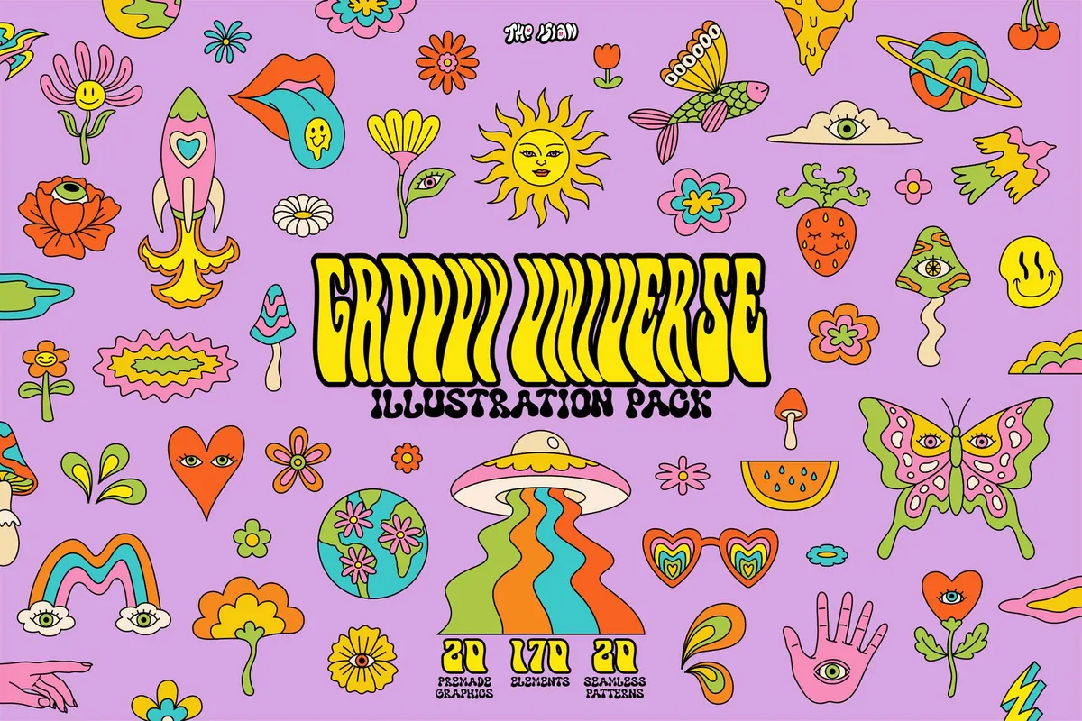 Groovy Universe Illustrations