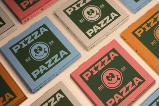 Square Pizza Box Mockup
