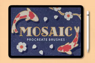 Mosaic Tile Procreate Brushes