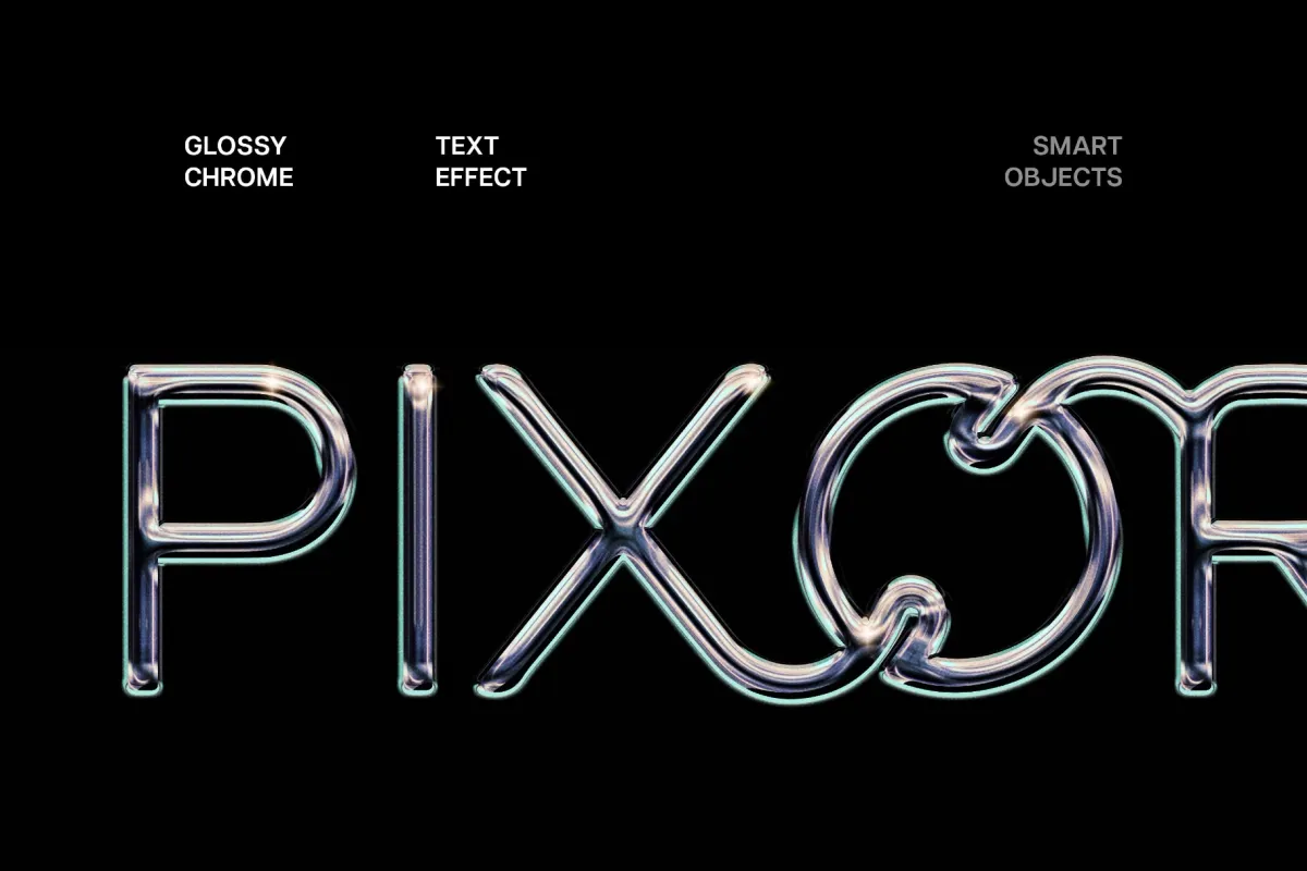 Chrome Text Effect