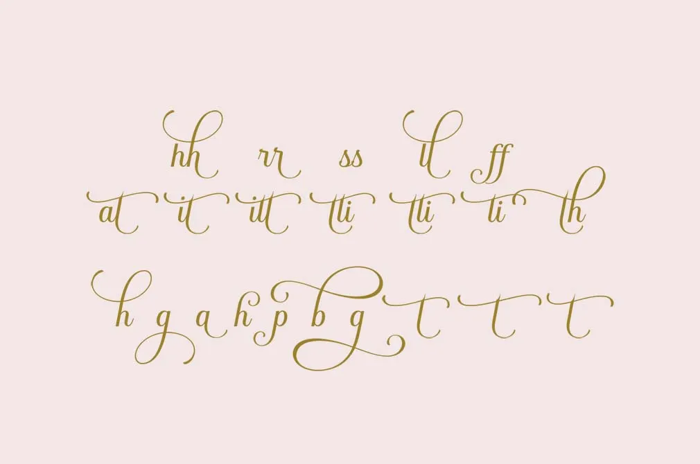 Santillana Daughter Calligraphy Font