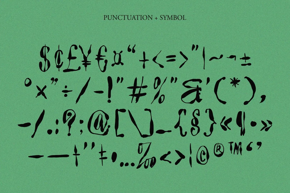 SOKAN OUMERIG — Rough Hand Drawn Font