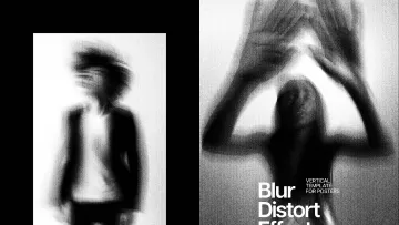 Distort Blur Poster Photo Effect