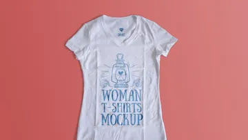 Woman T-Shirt Mockup