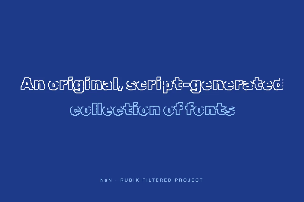 Rubik Iso - Free Outline Font