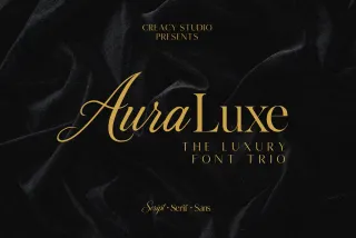 Auraluxe – The Luxury Font Trio