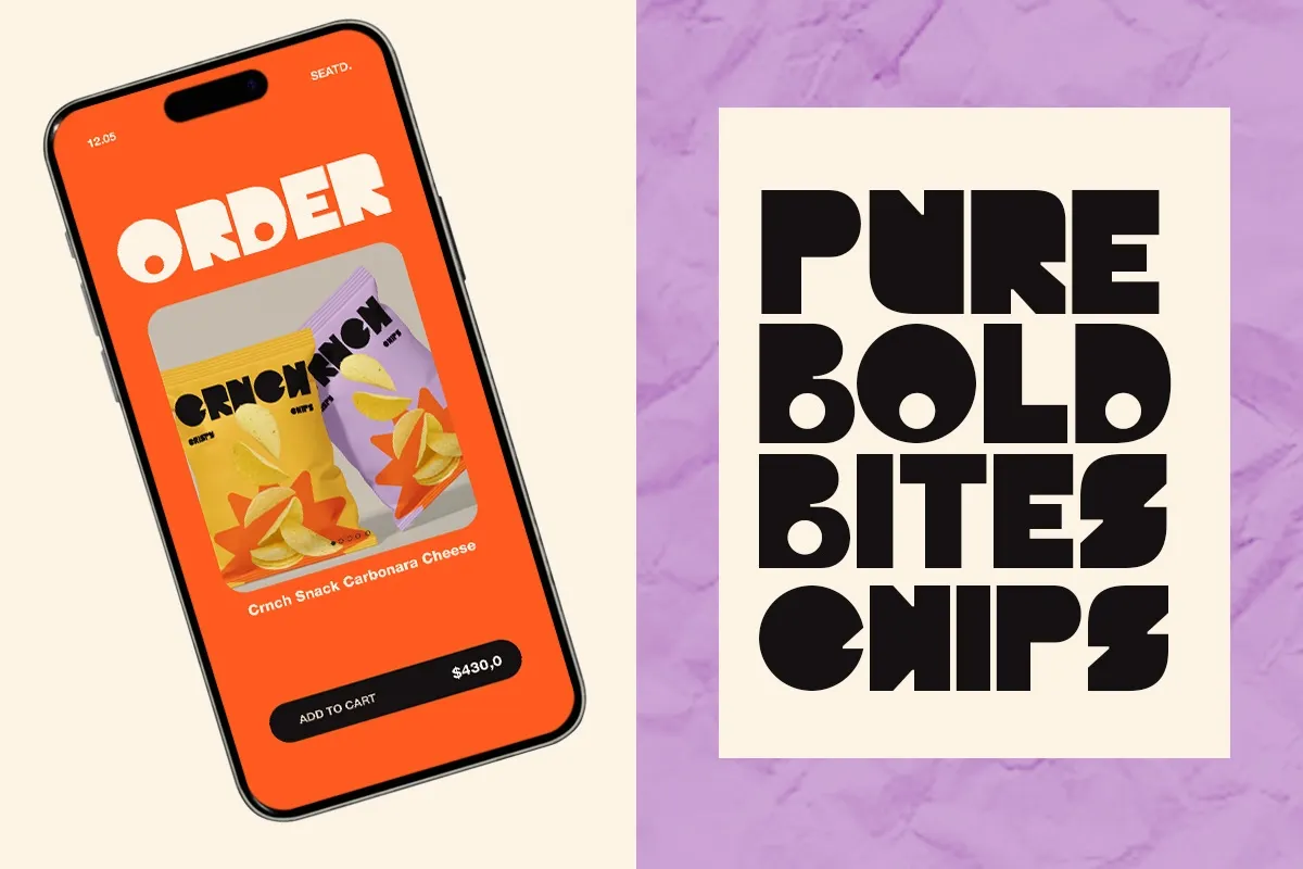 Gagire - Playful Chunky Food Font