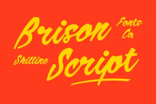 SFC Brison - Retro Brush Script Font