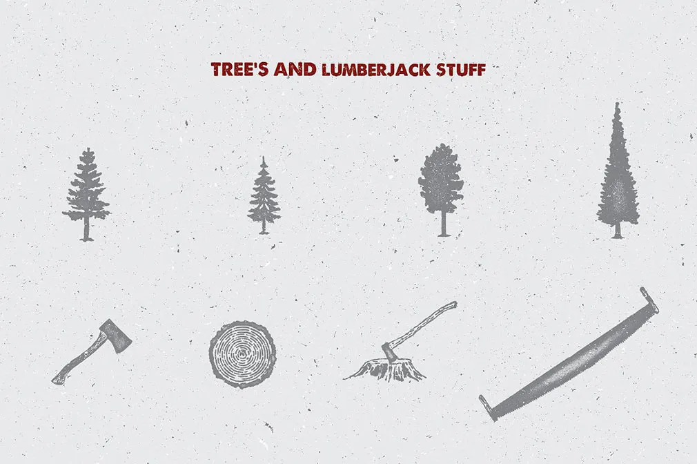 Timber! Vector Elements Set