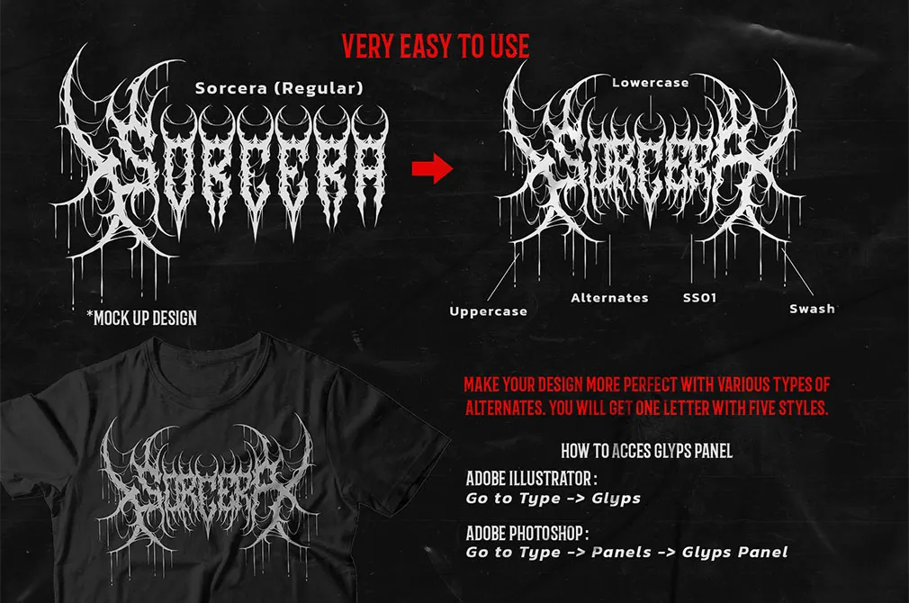 Sorcera Death Metal Font
