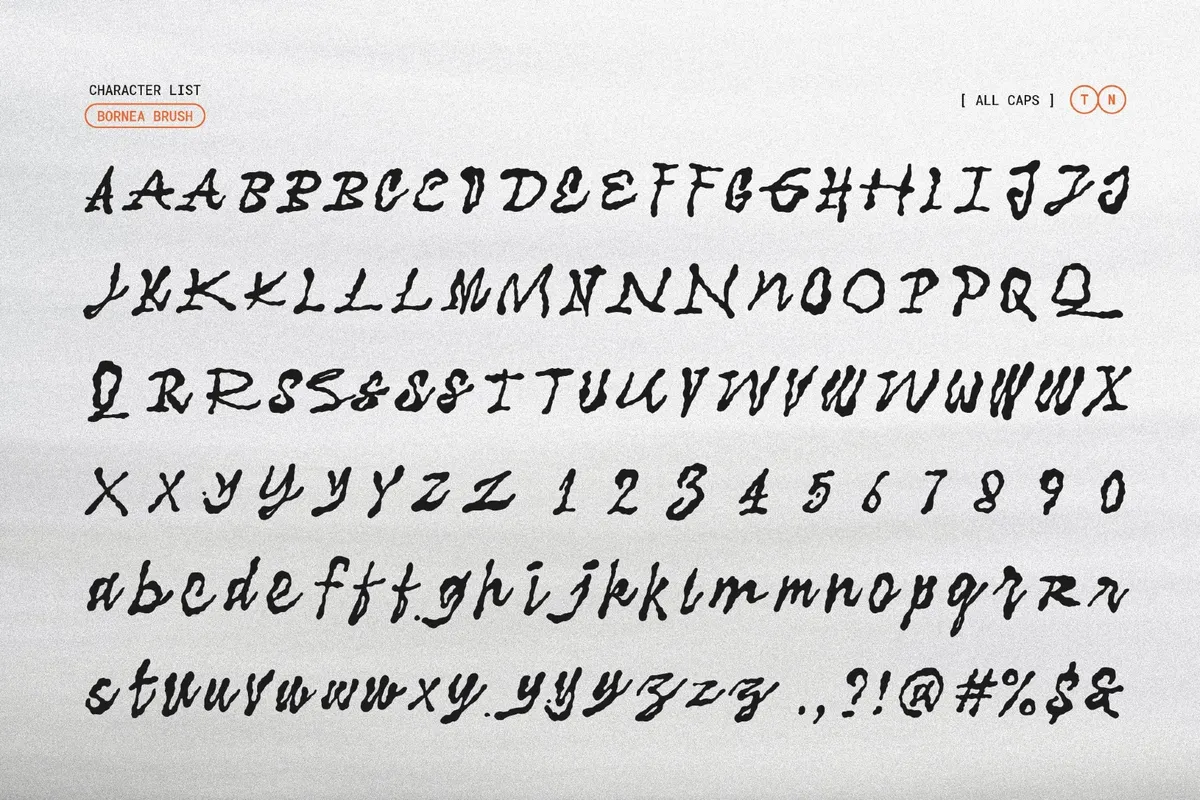 Bornea Brush - Organic Graffiti Script Font