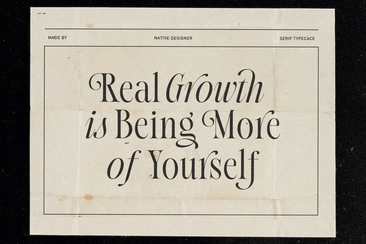Native Designer - Delicate Serif