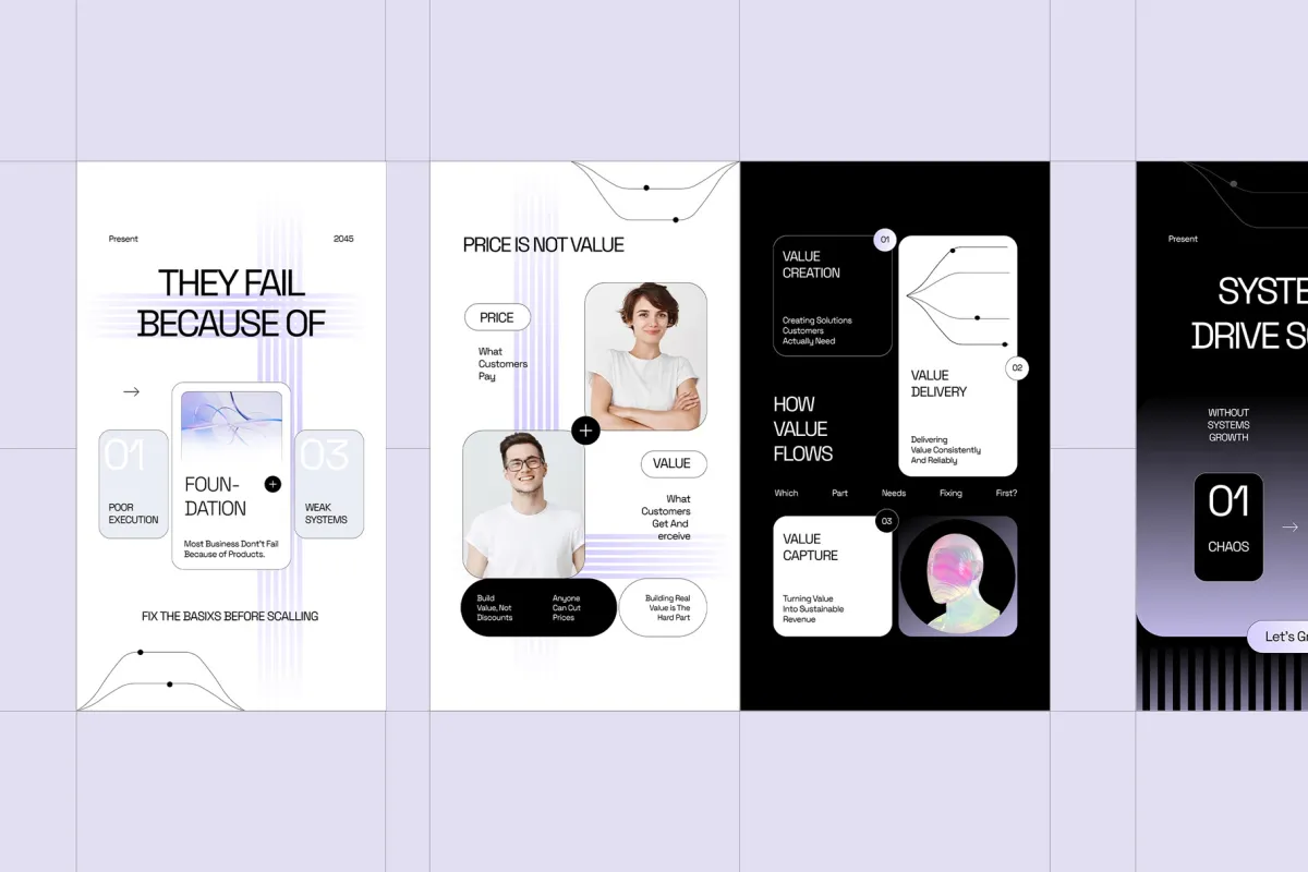 Business Market Value Instagram - CANVA Template