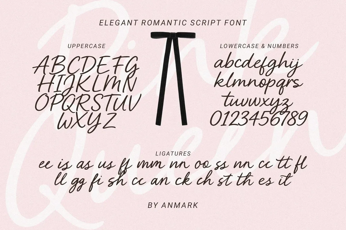 Pink Queen | Elegant Romantic Script