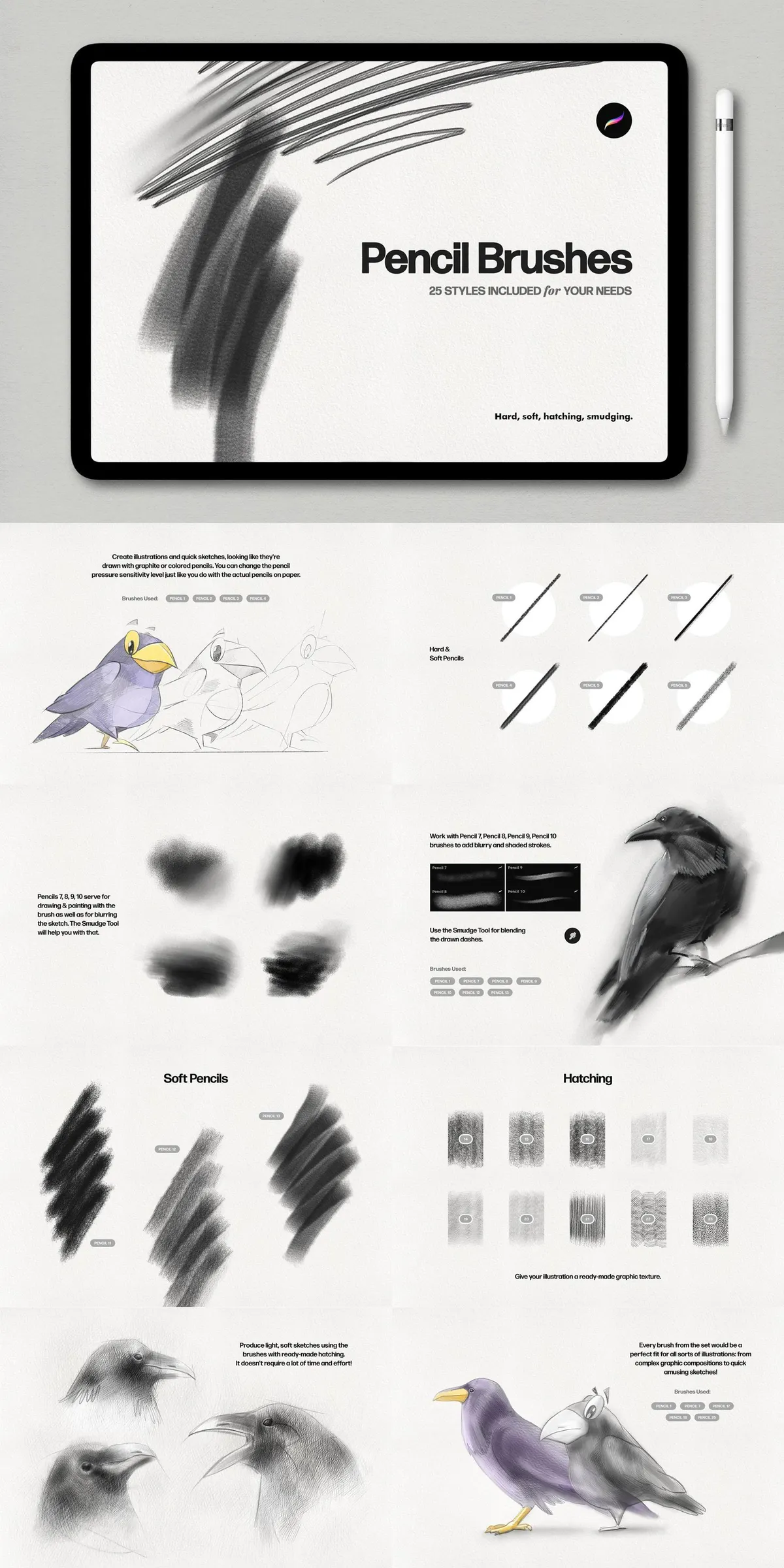 25-in-1 Procreate Brushes Bundle