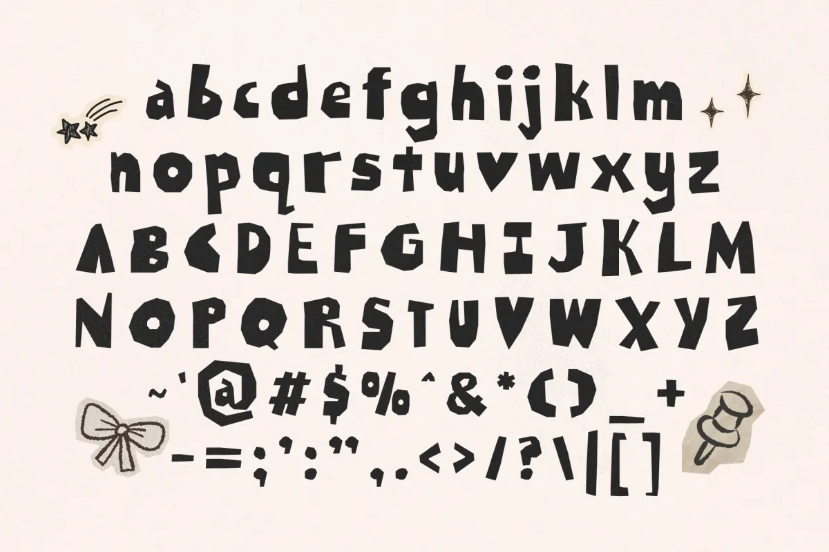 Craft Society - Paper Cut Display Font