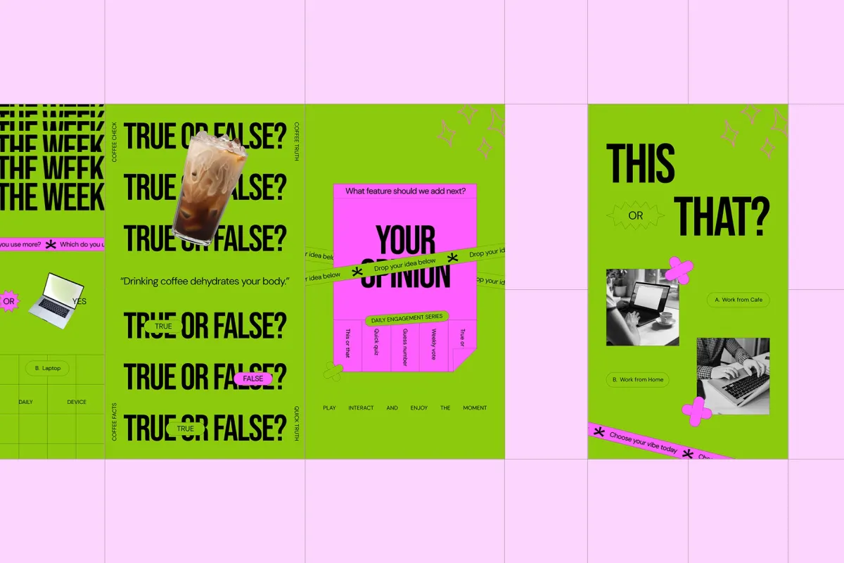 Instagram Q&A Template Pack for Adobe