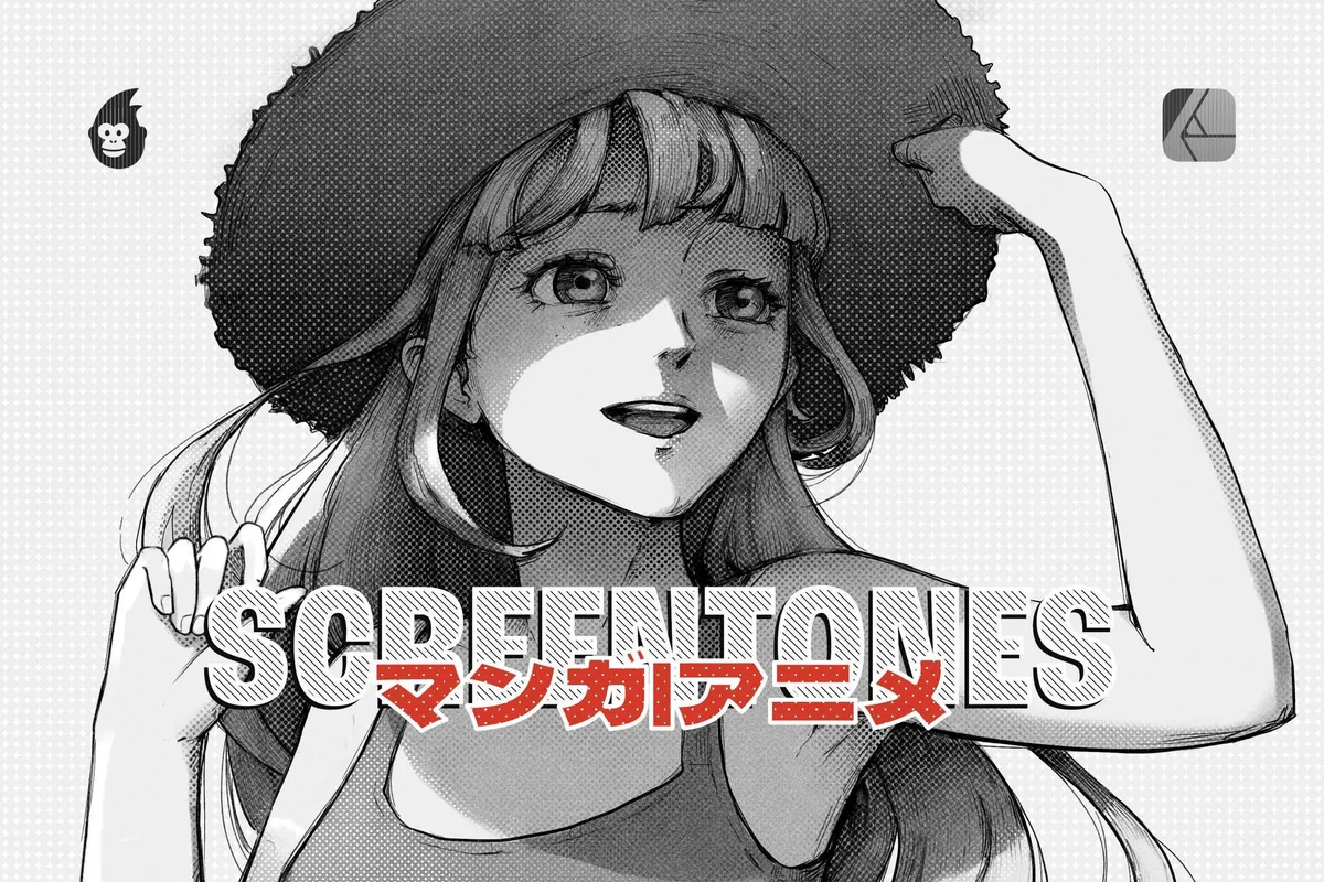 Manga Screentone Affinity Designer Brushes