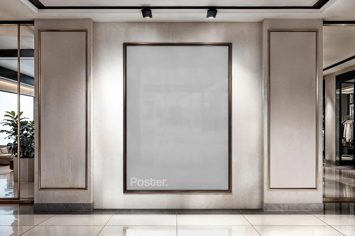 Retail Boutique Poster Mockup