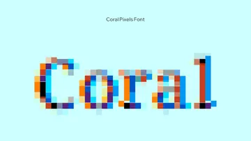 Coral Pixels Font