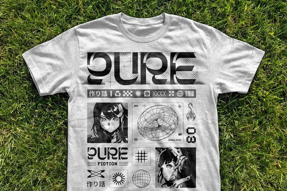 Streetwear T-Shirt Mockup on Grass